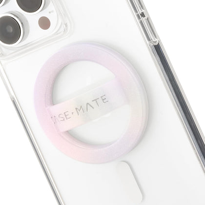 Case-Mate Magnetic Phone Grip [Loop Grip] - Removable Magnetic Phone Ring Holder For Hand - Soft Ultra Thin Collapsible MagSafe Phone Holder for iPhone 15 Pro Max/ 14 Pro Max/ 13 Pro Max - Soap Bubble