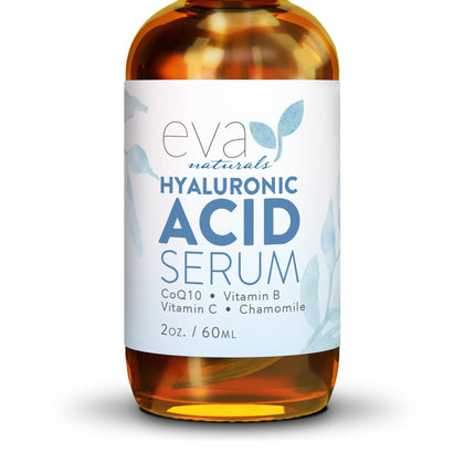 Pure Hyaluronic Acid Serum For Face - Facial Serum - Wrinkles and Fine Lines - Perfect Hydrating Serum for Face and Dry Skin - Pairs with Vitamin C Serum & Retinol Serum (2 Oz)
