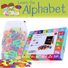 GINMIC Magnetic Letters and Numbers with Easel for Kids/Toddlers, Magnetic Whiteboard & Chalkboard w/Dry Erase Markers, ABC Magnets Alphabet Letters Learning Set, Classroom Home Education Toys