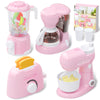 Kitchen Appliances Toys, Toy Kitchen Set for Kids Play Kitchen Accessories Set, Blender, Coffee Maker Machine, Mixer and Toaster. Girls Toys Ages 4-8