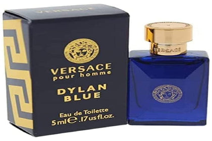 Versace Dylan Blue Mini Eau de Toilette Splash for Men, 0.17 Ounce