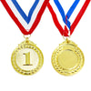 Myartte Award Medals Value 3 Pack Gold Sliver Copper Winner Medals with Neck Ribbon Prizes for Competition Sports