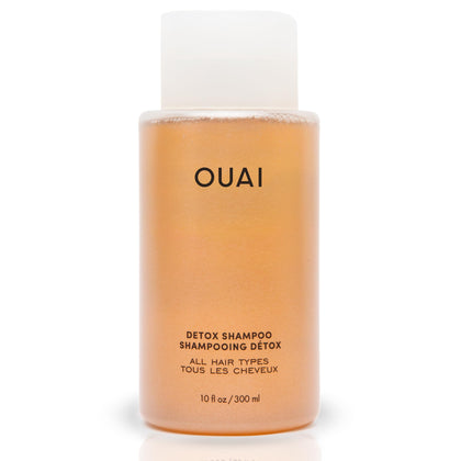 OUAI Detox Shampoo - Clarifying Shampoo for Build Up, Dirt, Oil, Product and Hard Water - Apple Cider Vinegar & Keratin for Clean, Refreshed Hair - Sulfate-Free Hair Care (10 oz)