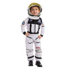 Spooktacular Creations Astronaut Costume with Helmet for Kids, Space Suit, Jumpsuit for Halloween Boys Girls Pretend Role Play Dress Up (White)-S