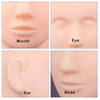 LXIANGN Lash Mannequin Head,Professional Make Up Paint Eye Lash Extention Practice Training Head Soft-Touch Manikin Cosmetology Mannequin Doll Face Head
