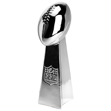Spire Designs Fantasy Football Trophy - Chrome Replica Championship Trophy - First Place Winner Award for League - 14 inches