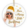 Pop Culture, Movie, and Music Themed Trendy Christmas Ornaments (Have a Merry Little Swift Christmas Ornament)