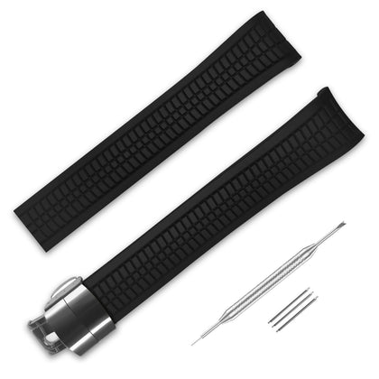RBIPO 21mm Rubber Watch Band for Patek Philippe Aquanaut 5167A 5164A Silicone Watch Strap Replacement Accessories