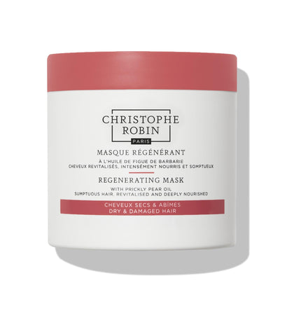 Christophe Robin Regenerating Mask with Prickly Pear Seed Oil for Dry, Damaged and Chemically Treated Hair 8.4 fl. oz