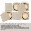 babadoh Pizza Making Accessories | Pizza Dough Proofing Containers with Lids | Set of 6 | Stackable Dough Trays | Dough