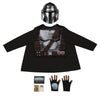 STAR WARS The Mandalorian Official Child Halloween Costume Dress-Up Box - Tops, Gloves, Masks, and ID Cards of The Mandalorian, Boba Fett and Stormtrooper - Size Medium