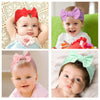 ZWSISU 24 Colors Nylon Baby Girl Bows and Headbands for Infant New Born Toddler Kids Big Headbands Headwrap Hair Accessories Hairbands for Newborn
