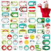 Christmas Stickers?Christmas Gift Tags?Self Adhesive Name Tags Christmas Wrapping Paper Stickers with 128 Designs Write On Then Peel & Presents