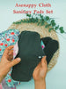 Asenappy Sanitary Pad, 10 PCs Reusable Washable Cloth Menstrual Pads Panty Liners (Multicolor A)