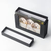 Aiuonenian Photo Storage Box 5x7, Picture Frame Boxes For Baby Photos, Photo Display Box For Couple Photos, Photo Gift Box(black)