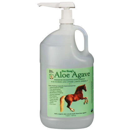 Original Udder Balm Doc Hoags Aloe Vera+Agave Premium Horse Supplement for Gut Health, Natural Equine Gastric Support & Stress Relief, Support Ulcer Improvement for Horses and Other Large Animals