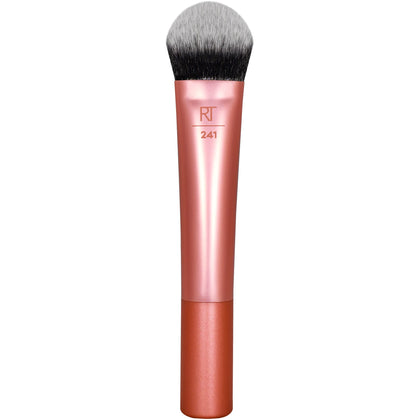 Real Techniques Seamless Complexion Makeup Brush, For Foundation, Primer, & Moisturizer, Multipurpose Makeup & Skincare Face Brush, Streak-Free, Buildable Coverage & Natural Finish, 1 Count