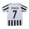 LeenBD 2021/2022 New #7 Ronaldo Kids Soccer Jersey & Shorts Youth Size (White,30)
