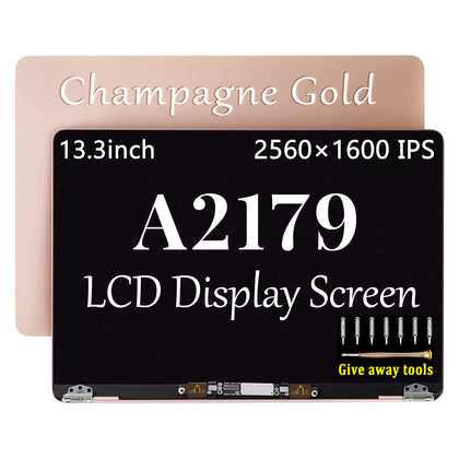 GBOLE A2179 Screen Replacement Gold for MacBook Air Retina A2179 LCD Screen Display Assembly 2019 2020 EMC 3302 MVH22 MVH42 MVH52 MWTJ2 MWTK2 MWTL2 (Rose Gold)