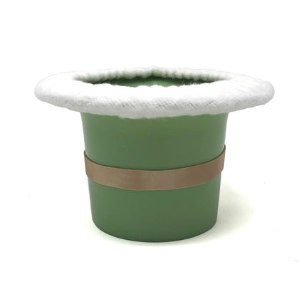 Top Hat Potty for Newborn Infant Potty Training | Elimination Communication | Includes 100% Cotton Undyed Fleece Cozy | Anti-Slip Rubber Band | for EC Baby Potty Training (Sage Green)