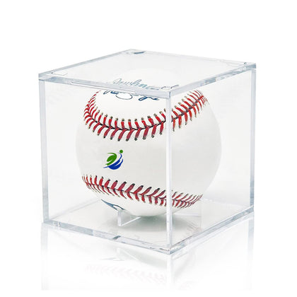 Baseball Display Case Removable - Fits Official Size Ball, UV Protected, Clear Square Memorabilia Display Storage Sports Autograph Display Case Box, Baseball Gift for Boys, Kids & Fans