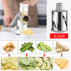 Rotary Cheese Grater Cheese Shredder - Round Mandoline Slicer Vegetable Slicer Walnuts Grinder with Strong-Hold Suction Cup Base and Cleaning Brush