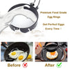 Yubng 3.5 inch Egg Rings for Frying Eggs ,4 Pack Non-Stick Egg Patty Maker, Pancake Mold for Indoor Camping Breakfast Sandwiches Egg Mcmuffins  (4 pack, 3.5inch)