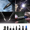 Kilitn 10 in 1 Tactical Pen for Self Defense Survival Multitool, LED Flashlight, Bottle Opener, Glass Breaker, Screw Driver, Whistle, Ballpoint, with a Multi Tool Card EDC for Men