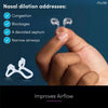 Rhinomed Mute Nasal Dilator for Snore Reduction - Anti-Snoring Aid Solution - Improve Airflow - Comfortable Nose Vents, Breathing Aids for Better Sleep - (Trial Pack), Assorted Size, Transparent
