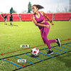 Agility Ladder Speed Training Equipment, Includes 12 Rung Agility Ladder,Running Parachute,Jump Rope,Resistance Bands,12 Resistance Cones for Football,Basketball,Hockey Training Athletes