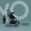 BABYZEN YOYO2 Stroller - Lightweight & Compact - Includes Black Frame, Taupe Seat Cushion + Matching Canopy - Suitable for Children Up to 48.5 Lbs