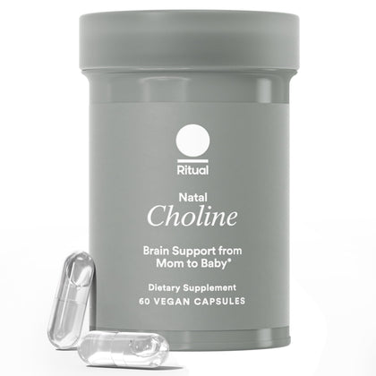 Ritual Natal Choline Supplements: Supports Babys Cognitive Function When Taken During Pregnancy and Choline Content in Breastmilk*, 30 Day Supply