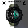 PALADA Men's Digital Sports Watch Waterproof Tactical Watch with LED Backlight Watch for Men (Army Green)