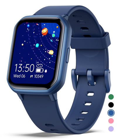 MgaoLo Kids Smart Watch for Boys Girls,Kids Fitness Tracker Smartwatch with Heart Rate Sleep Monitor,Waterproof Pedometer Activity Tracker for Android iPhone, Birthday Present (Blue)