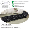 Floor Lounger Pillow casing for boy Girl,Without pillow, Soft Minky Plush, Black Constellation Print, Cover/Sleeve Only! Perfect Reading, Watching TV Cushion - great for Sleepovers, Queen Size;