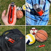 Ball Pump for Sports Balls - 5 Needles - Basketball Pump, Soccer Ball Pump - Air Pump for Balls, Volleyball, Football Accessories Equipment - Hand Pump for Inflatables - Never Lose Pin with Holder