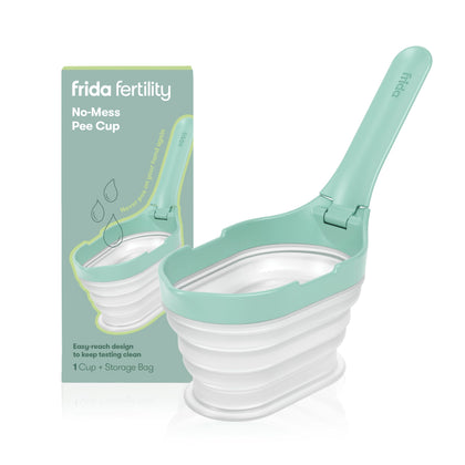 Frida Fertility No-Mess Pee Cup, Portable & Reusable with Storage Bag, Specimen Cup for Ovulation and Pregnancy Testing to Collect Urine Sample