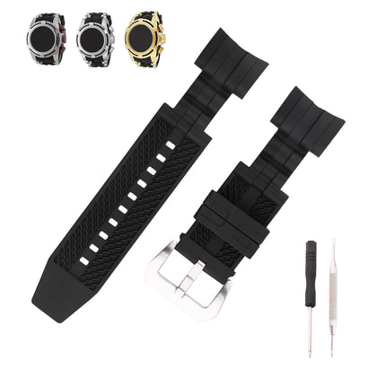 MMBAY Rubber 26mm Watch Bands Replacement Fit for Invicta Reserve Jason Taylor Bolt Zeus 0830 0831 12954 12956 12665 Silicone Strap Wirstband for Men and Women Waterproof Bracelet Watch accessories(