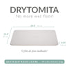 Momo Lifestyle Stone Bath Mat Drytomita Technology Diatomaceous Earth Bath Mat, Non-Slip Super Absorbent Quick Drying Shower Mat Bathroom Accessory for Home Spa (23.6 X 15.4 Inches) Linen Grey
