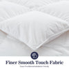 Globon Ultra-Soft Down Feather Comforter King Size,Luxurious Hotel Collection Fluffy Duvet Insert for All Season,Noiseless Shell, 700 Filling Power,Medium Weight with Corner Tabs, White