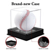 KKU Baseball Display Case, Upgraded Baseball Holder Clear Ball Display Cube Box, UV Protected Baseball Storage Official Size Box, Acrylic Memorabilia Display Case for Baseball