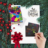 PURPLE LADYBUG Rainbow Holographic Scratch Art Paper Mini Notes - Unique Gifts Idea for Teens, Kids, & Women - Cool Stuff for Girls & Boys, and Fun Office Supplies