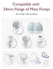 Momcozy Flange Insert 19mm Compatible with 24mm Flange/Shield of Most Pumps, Insert for Momcozy/Medela/Elvie/Spectra/Bellababy/TSRETE/Willow Breast Pump Replacement Accessories, 4PCS 19mm