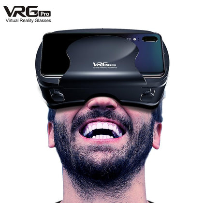 VR Glasses, Mobile Phone Virtual Reality 3D Gaming Glasses, Blue Light Eye Protection, Vr Headsets for iPhone and Android Phones, Gifts for Children and Adults