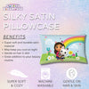 Gabby's Dollhouse Kids Beauty Silky Satin Standard Pillowcase Cover 20x30 for Hair and Skin, by Franco (Official Gabby's Dollhouse Product)