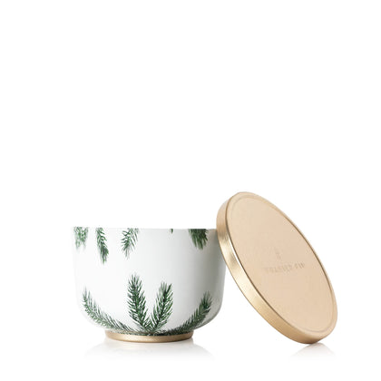 Thymes Frasier Fir Candle - Poured Candle Tin with Gold Lid - Scented Candle with A Fresh Home Fragrance - Pine Needle Design (6.5 oz)