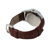 SKMEI Brand Mens Quartz Watches Waterproof Leather Strap Casual Calendar Business Wrist Watches Analog (Brown+Silver)