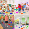 SIFENYU Spot Markers 10 Inch 18pcs Rubber Agility Dots Flat Cones Non Slip Sports Dots Floor Spots Agility Markers for Kids Soccer Football Basketball Speed Agility Training, Classroom Activities