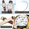 OLEVS Brown Leather Watch Women, Fashion Casual Dress Classic Analog Easy to Read Waterproof Women's Wrist Watch, Leather Watches for Women, Womens Watches Leather Band Ladies Watches for Women