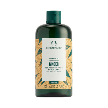 The Body Shop Ginger Scalp Care Shampoo - For Dry, Flaky Scalps - With Vegan Silk Protein - 400ml
